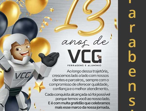 VCG 13 anos de história!
