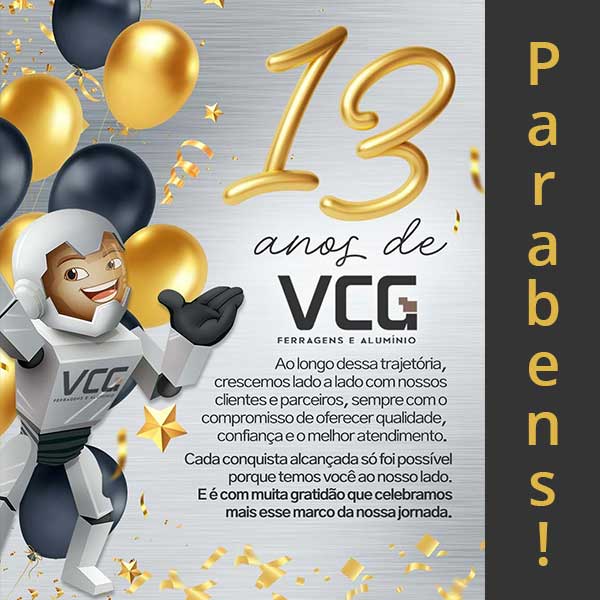VCG 13 anos de história!