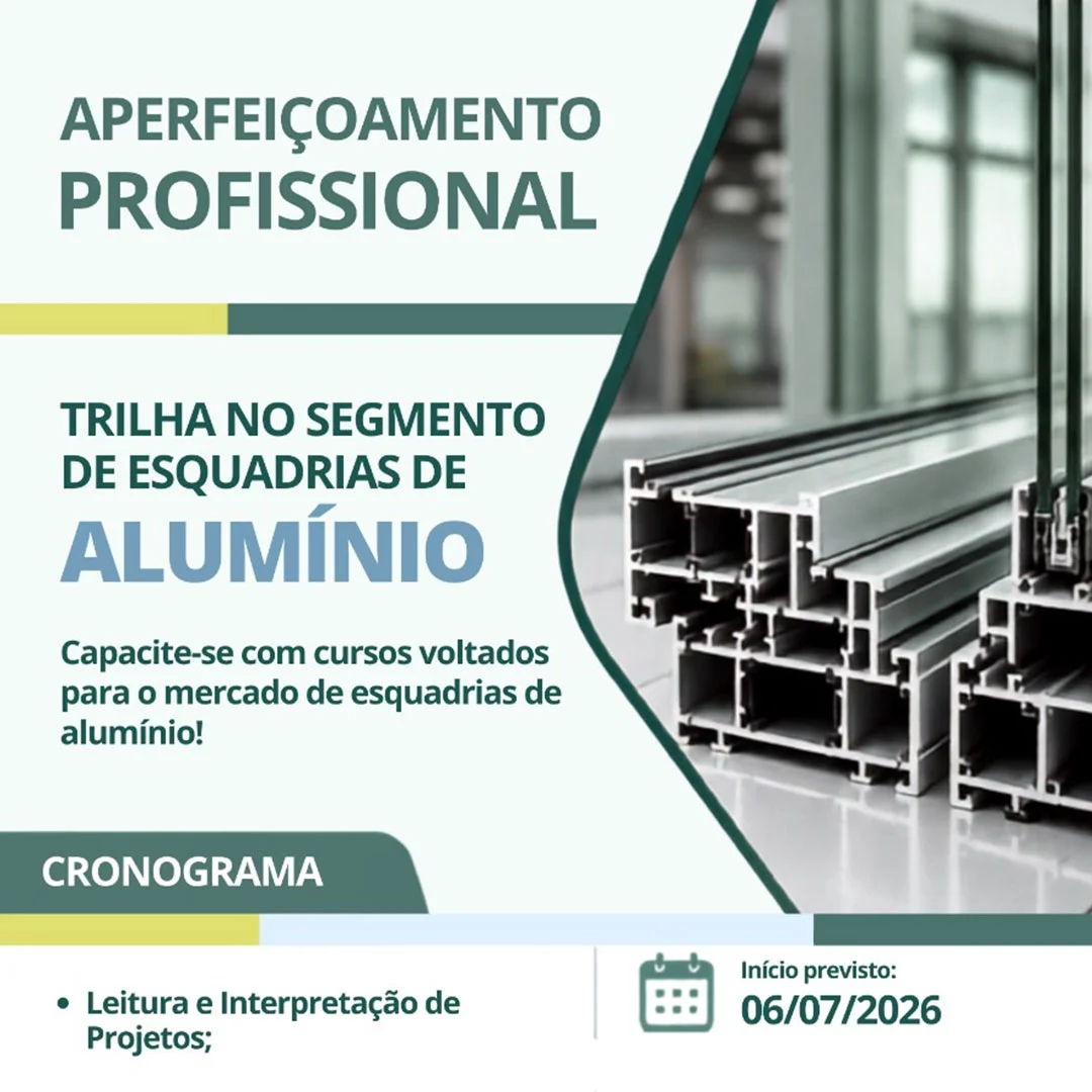 Curso de Esquadrias de Alumínio no SENAI Bahia: Inscrições